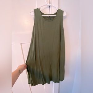 Tank dress with the perfect flowy bottom.